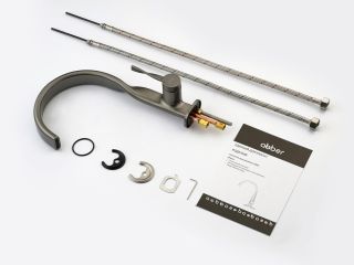 Смеситель ABBER Tanz AF8C11GM для раковины оружейная сталь