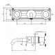 Смеситель для раковины ABBER Wasser Kreis 316 AF81123BG-L золото брашированное