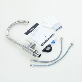 Смеситель для кухни ABBER Wasser Kreis 316 AF8114BST брашированная сталь