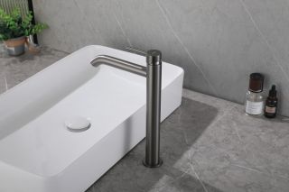 Смеситель для раковины ABBER Wasser Kreis 316 AF8111NG оружейная сталь