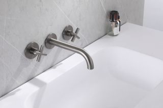 Смеситель для раковины ABBER Wasser Kreis AF81121NG оружейная сталь