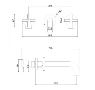 Смеситель для раковины ABBER Wasser Kreis AF81121SP сатин
