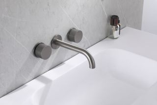 Смеситель для раковины ABBER Wasser Kreis AF81122NG оружейная сталь