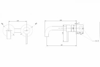 Смеситель для раковины ABBER Wasser Kreis AF8112G золото матовое