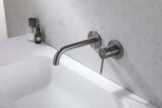 Смеситель для раковины ABBER Wasser Kreis AF8112NG оружейная сталь