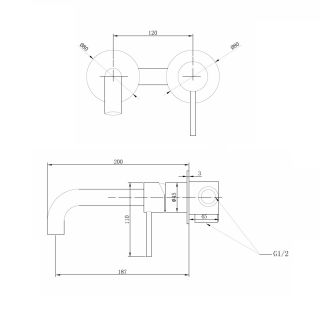 Смеситель для раковины ABBER Wasser Kreis AF8112NG оружейная сталь