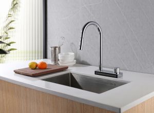 Смеситель для кухни ABBER Wasser Kreis AF8114 с выдвижной лейкой хром