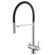 Смеситель для кухни ABBER Wasser Kreis AF81141SP с подключением фильтра и выдвижной лейкой сатин