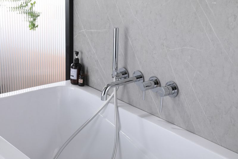 Встраиваемый смеситель для ванны ABBER Wasser Kreis AF8130 хром