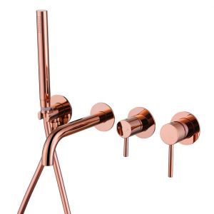 Встраиваемый смеситель для ванны ABBER Wasser Kreis AF8130RG розовое золото