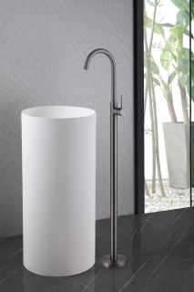 Напольный смеситель для раковины ABBER Wasser Kreis AF8141NG оружейная сталь