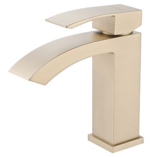 Смеситель для раковины ABBER Wasserfall AF8610G золото матовое