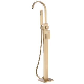 Напольный смеситель для ванны ABBER Wasserfall AF8615G золото матовое