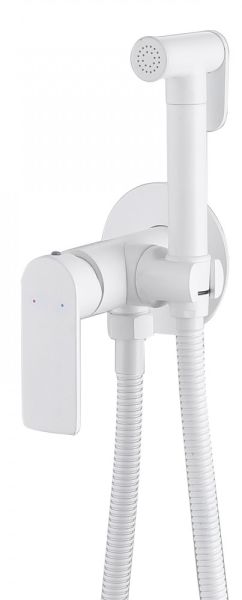 Гигиенический душ со смесителем ABBER Weiss Insel белый AF8025W
