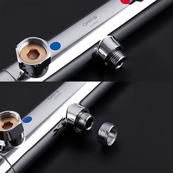 Смеситель для душа с термостатом Gappo G2090 хром