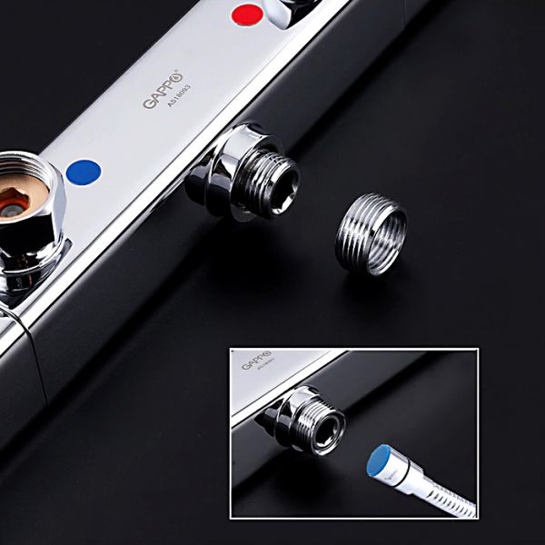 Смеситель для душа с термостатом Gappo G2091 хром