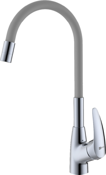Смеситель для кухни Lemark Linara LM0415C-Gray с гибким изливом Смеситель для кухни Lemark Linara LM0415C-Gray с гибким изливом