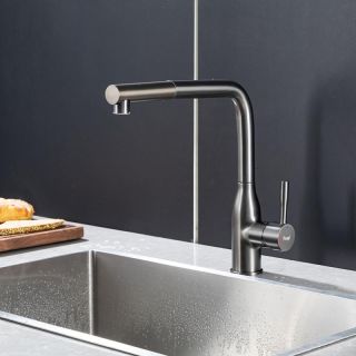 Смеситель для кухни Frap F6096-9 Оружейная сталь