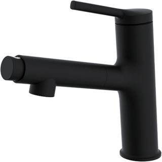 Смеситель для кухни Gappo G1052-76 с выдвижным изливом чёрный Смеситель для кухни Gappo G1052-76 с выдвижным изливом чёрный