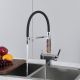 Смеситель для кухни Gappo G4395-50 с подключением фильтра питьевой воды и гибким изливом хром/чёрный Смеситель для кухни Gappo G4395-50 с подключением фильтра питьевой воды и гибким изливом хром/чёрный