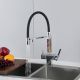 Смеситель для кухни Gappo G4395-50 с подключением фильтра питьевой воды и гибким изливом хром/чёрный Смеситель для кухни Gappo G4395-50 с подключением фильтра питьевой воды и гибким изливом хром/чёрный