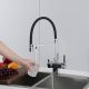 Смеситель для кухни Gappo G4395-50 с подключением фильтра питьевой воды и гибким изливом хром/чёрный Смеситель для кухни Gappo G4395-50 с подключением фильтра питьевой воды и гибким изливом хром/чёрный