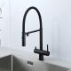 Смеситель для кухни Gappo G4397-86 с подключением фильтра питьевой воды и гибким изливом чёрный Смеситель для кухни Gappo G4397-86 с подключением фильтра питьевой воды и гибким изливом чёрный