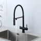 Смеситель для кухни Gappo G4397-86 с подключением фильтра питьевой воды и гибким изливом чёрный Смеситель для кухни Gappo G4397-86 с подключением фильтра питьевой воды и гибким изливом чёрный