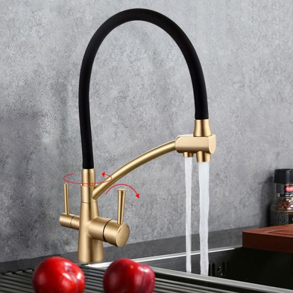 Смеситель для кухни Gappo G4398-1 с гибким изливом бронза Смеситель для кухни Gappo G4398-1 с гибким изливом бронза