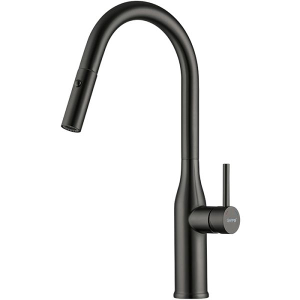 Смеситель для кухни Gappo G4398-41 с выдвижной лейкой оружейная сталь Смеситель для кухни Gappo G4398-41 с выдвижной лейкой оружейная сталь