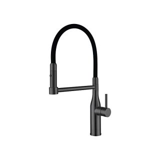 Смеситель для кухни Gappo G4398-51 с гибким изливом оружейная сталь