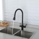 Смеситель для кухни Gappo G4399-66 с гибким изливом и подключением фильтра питьевой воды чёрный Смеситель для кухни Gappo G4399-66 с гибким изливом и подключением фильтра питьевой воды чёрный