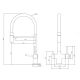 Смеситель для кухни Kohr Berga Series 1LQ180251CP-0000A хром/чёрный