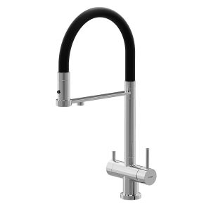 Смеситель для кухни Kohr Berga Series 1LQ280204CP-0000A хром/чёрный