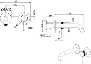 Смеситель для раковины Allen Brau Priority 5.31030-00