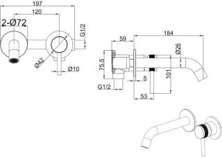 Смеситель для раковины Allen Brau Priority 5.31030-00