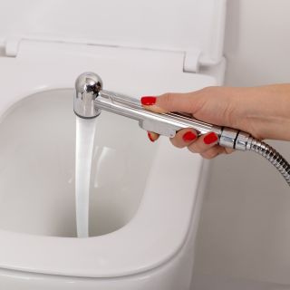 Смеситель для раковины без донного клапана с гигиеническим душем BelBagno DUE-LVM/HGN-CRM-W0 Смеситель для раковины без донного клапана с гигиеническим душем BelBagno DUE-LVM/HGN-CRM-W0