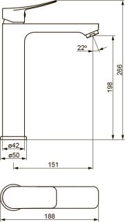Смеситель для раковины Damixa Galaxy DX7502500 хром