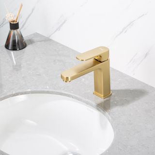 Смеситель для раковины Frap F1089-3 Золотой сатин