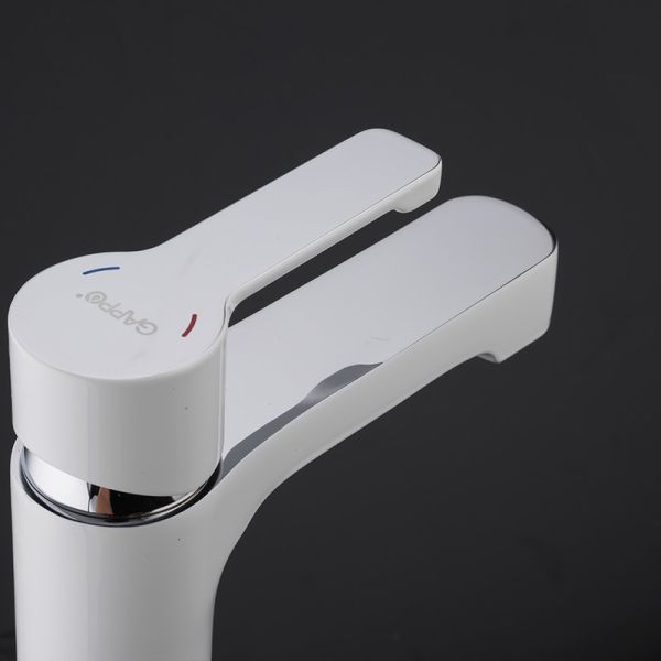 Смеситель для раковины Gappo G1002-8 белый/хром Смеситель для раковины Gappo G1002-8 белый/хром