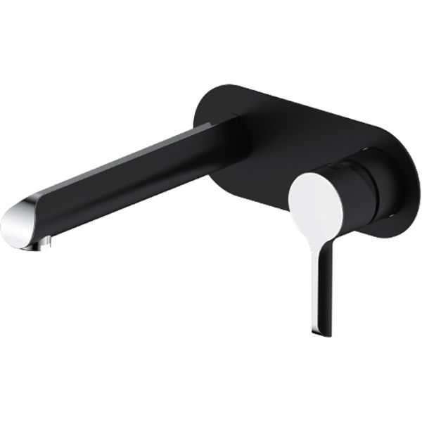 Встраиваемый смеситель для раковины Gappo G1003-26 чёрный/хром