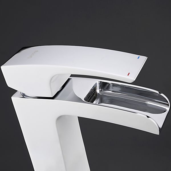 Смеситель для раковины Gappo G1007-30 белый/хром Смеситель для раковины Gappo G1007-30 белый/хром
