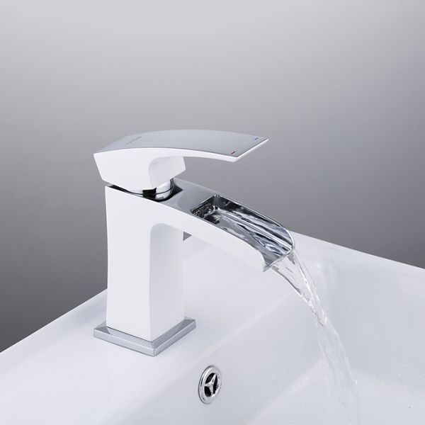 Смеситель для раковины Gappo G1007-30 белый/хром Смеситель для раковины Gappo G1007-30 белый/хром