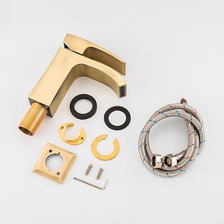 Смеситель для раковины Gappo G1007-4 бронза