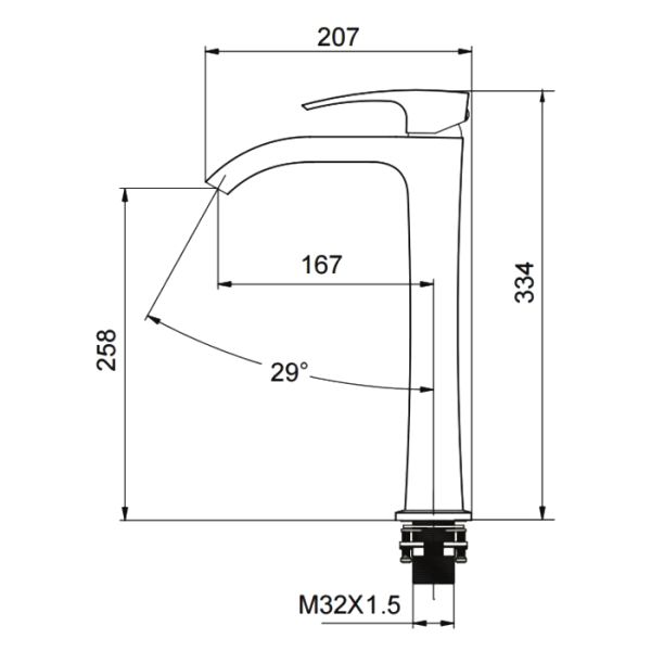 Смеситель для раковины Gappo G1007-81 хром Смеситель для раковины Gappo G1007-81 хром