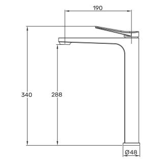 Смеситель для раковины Gappo G1010-26 чёрный