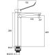 Смеситель для раковины Gappo G1021-26 чёрный Смеситель для раковины Gappo G1021-26 чёрный