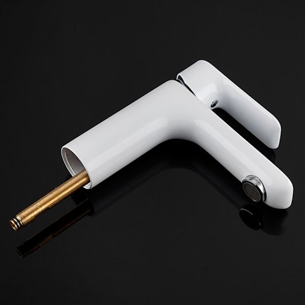 Смеситель для раковины с гигиеническим душем Gappo G1048-1 белый/хром