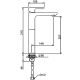 Смеситель для раковины Gappo G1048-2 белый/хром Смеситель для раковины Gappo G1048-2 белый/хром