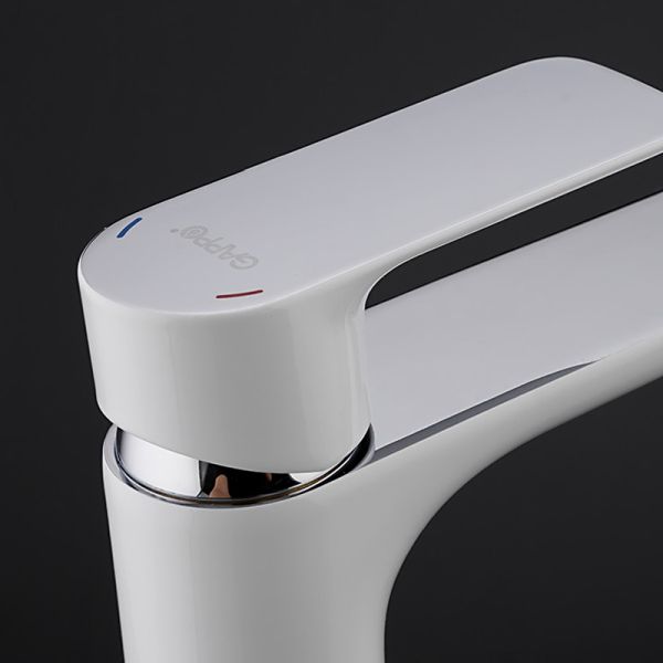 Смеситель для раковины Gappo G1048-2 белый/хром Смеситель для раковины Gappo G1048-2 белый/хром